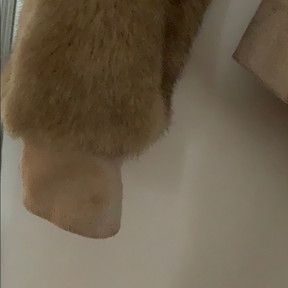 Pre Owned Suka Furry Coat Beige size XS - Picture 3 of 6